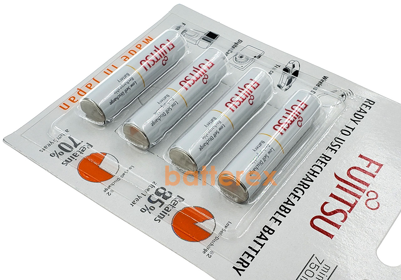 Аккумуляторы AAA Fujitsu 800mah min. 750mah HR-4UTC в блистере Аккумуляторы AAA Fujitsu 800mah min. 750mah HR-4UTC в блистере