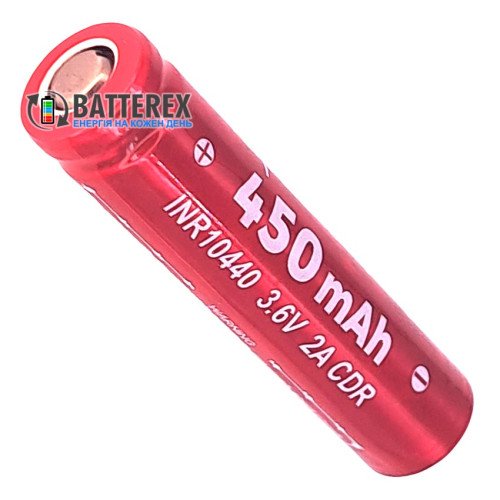 10440 AAA Li-ion Vapcell INR10440 F4 450mah 3.6V 2A без захисту