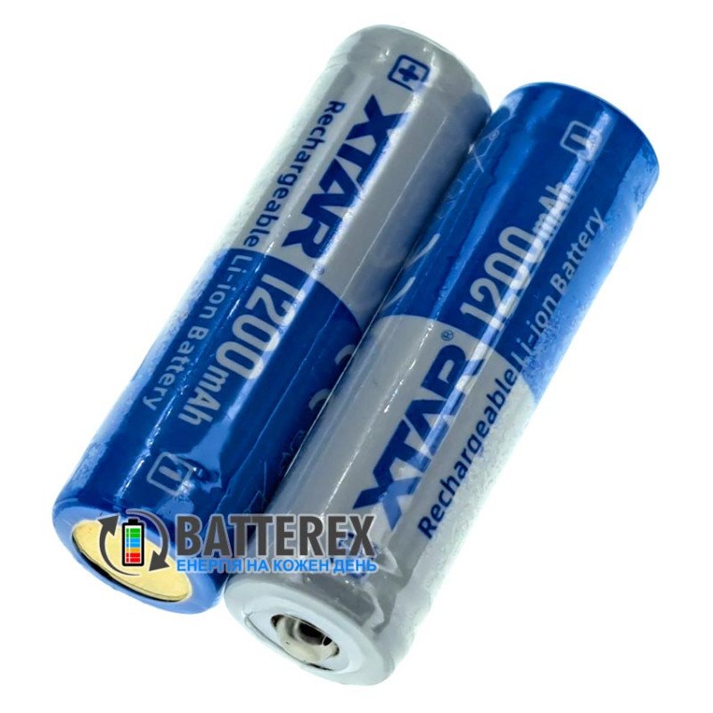 Аккумулятор Li-ion 14500 XTAR 1200mah 3.7V 2.5A Protected с платой защиты