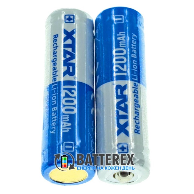Аккумулятор Li-ion 14500 XTAR 1200mah 3.7V 2.5A Protected с платой защиты
