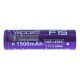 Акумулятор Li-ion 14500 Vapcell F15 3.7V 1500mah 3A із виводами під пайку
