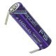 Акумулятор Li-ion 14500 Vapcell F15 3.7V 1500mah 3A із виводами під пайку