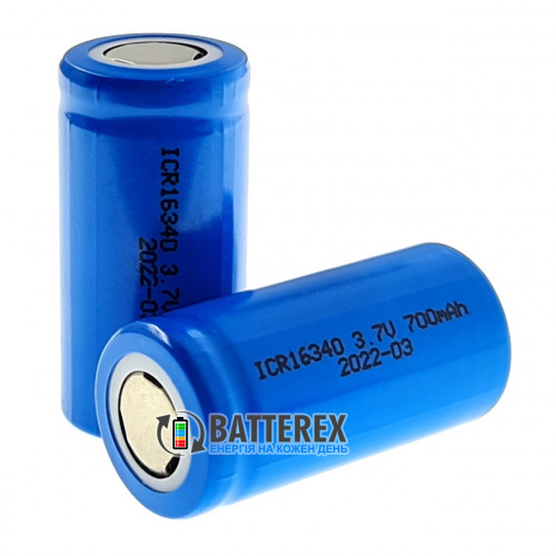16340 CR123A Batimex 700mah 3.7V 1.4A Flat Top без защиты