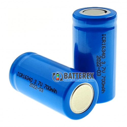 16340 CR123A Batimex 700mah 3.7V 1.4A Flat Top без защиты