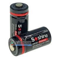 16340 CR123A Soshine 600mah 3.2V LiFePO4 Protected с защитой