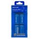 Аккумуляторы 16340 CR123A Beston 2100mWh 700mAh 3.0V Protected USB Type-C - упаковка 4 шт. в пластиковом боксе с двойным кабелем для зарядки