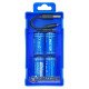 Аккумуляторы 16340 CR123A Beston 2100mWh 700mAh 3.0V Protected USB Type-C - упаковка 4 шт. в пластиковом боксе с двойным кабелем для зарядки