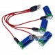 Комплект из 4х аккумуляторов 16340 CR123A Quantum 450mah 3.7V Protected с зарядкой от USB Type-C, зарядный кабель на 4 аккумулятора, бокс для хранения