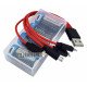 Комплект из 4х аккумуляторов 16340 CR123A с зарядкой от USB Vapcell 800mah 3.6V Protected, зарядный кабель, бокс для хранения