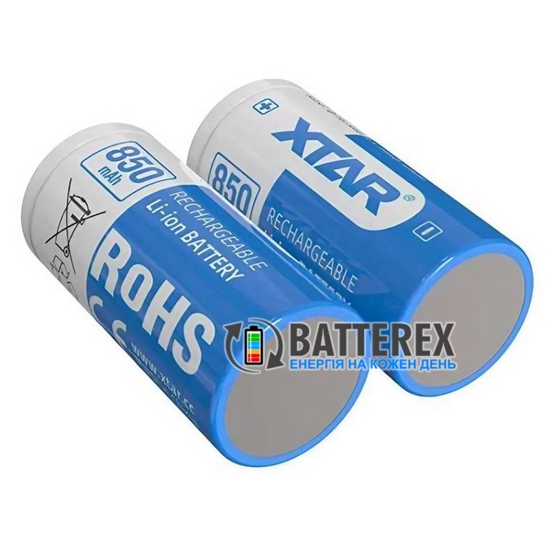 Акумулятор 16340 CR123A XTAR 850mah 3.7V із захистом
