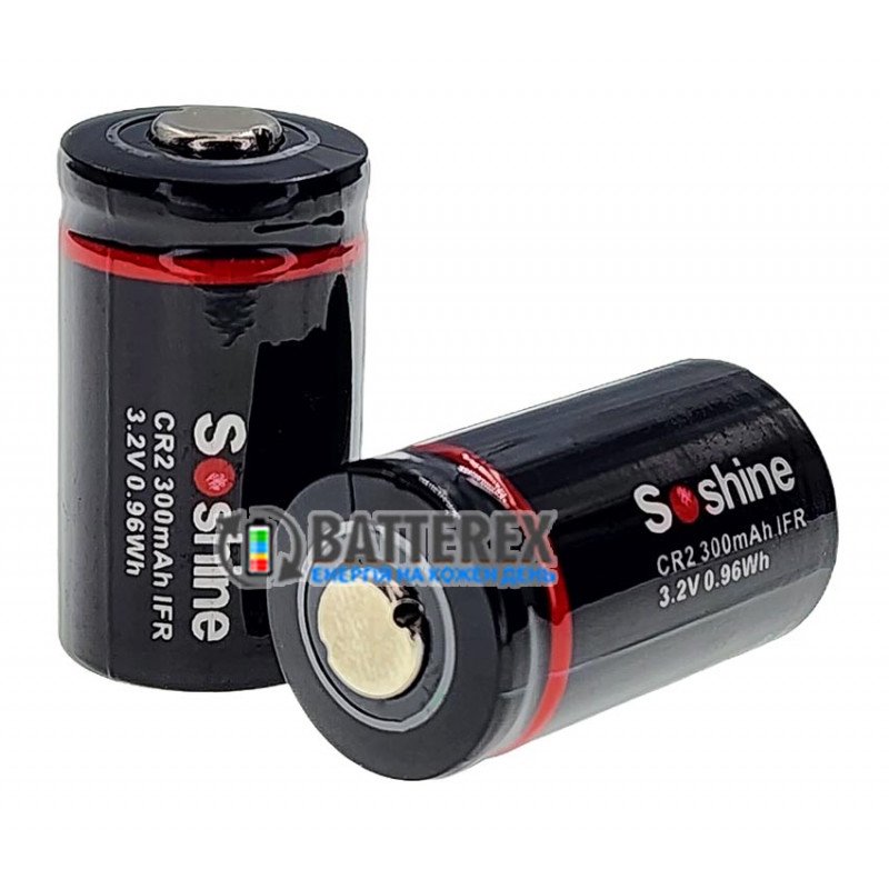Аккумулятор CR2 15266 Soshine 300mah 3.2V LiFePO4