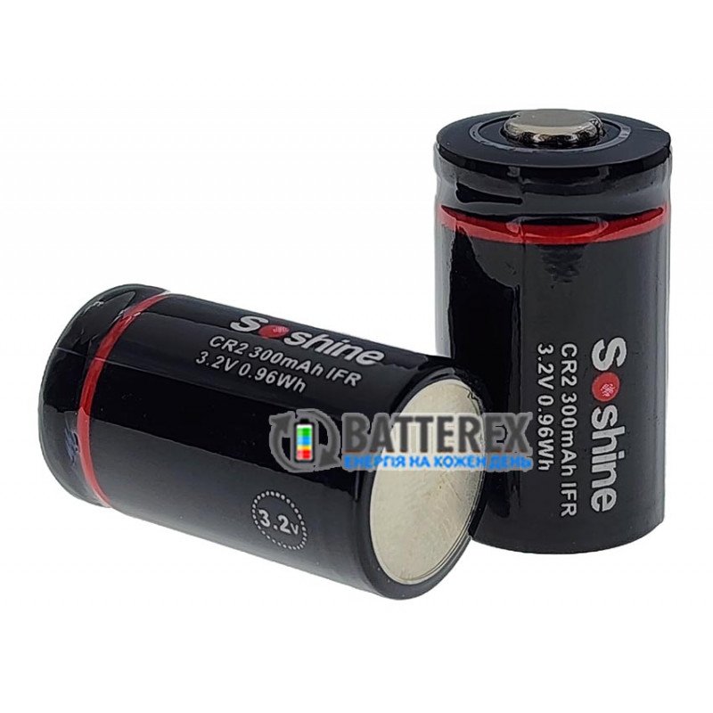 Аккумулятор CR2 15266 Soshine 300mah 3.2V LiFePO4