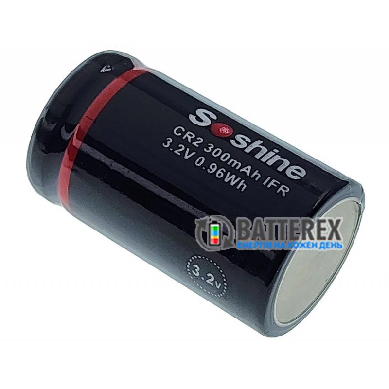 Аккумулятор CR2 15266 Soshine 300mah 3.2V LiFePO4