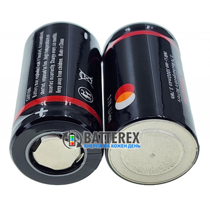 Аккумулятор 18350 Soshine 1000mah 3.7V 8A/12A високотоковый без защиты