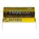 Акумулятор 18350 Li-ion максимальної ємності Vapcell H16 INR 1600mah 3.6V 5A із виводами під пайку