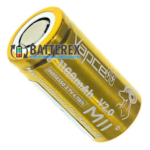 18350 Vapcell INR M11 V2.0 1100mah 3.6V 10A высокотоковый