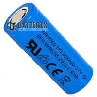 18500 Enercig INR18500 24N 2400mah 3.7V 7.2A без захисту