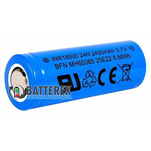 18500 Enercig INR18500 24N 2400mah 3.7V 7.2A без захисту