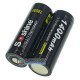 Аккумулятор Li-ion 18500 Soshine 1400mah 3.7V Protected с защитой