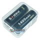 Аккумулятор Li-ion 18500 Soshine 1400mah 3.7V Protected с защитой
