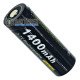 Аккумулятор Li-ion 18500 Soshine 1400mah 3.7V Protected с защитой