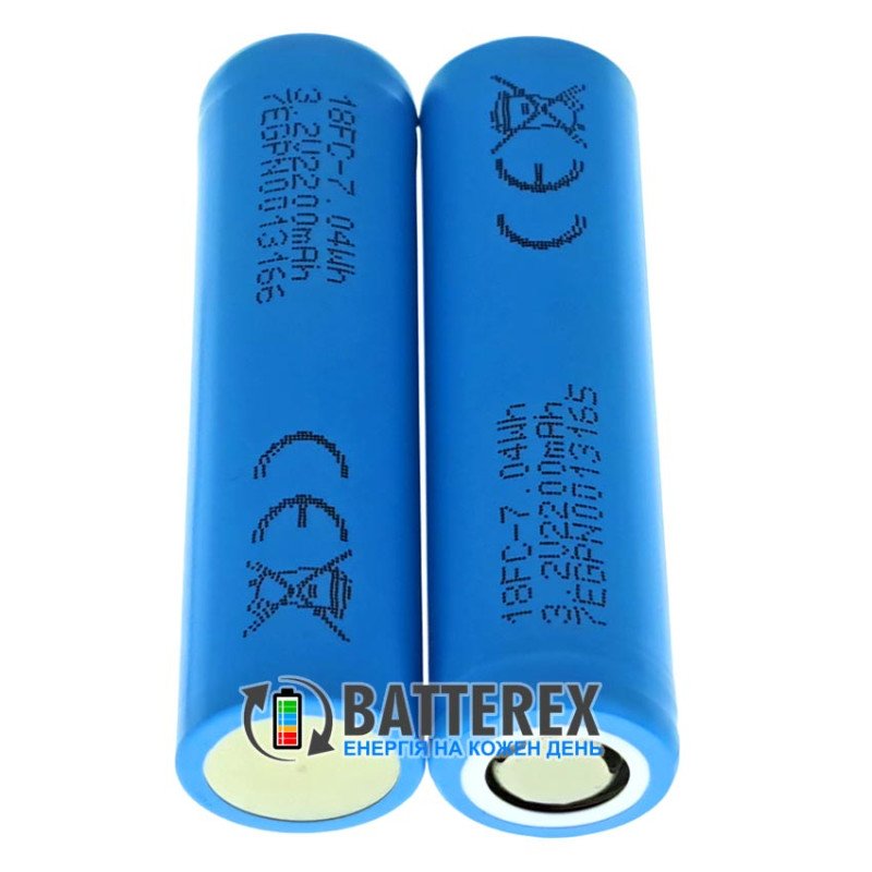Аккумулятор 18650 LiFePO4 JGNE JGCFR18650 2200mah 3.2V 6.6A