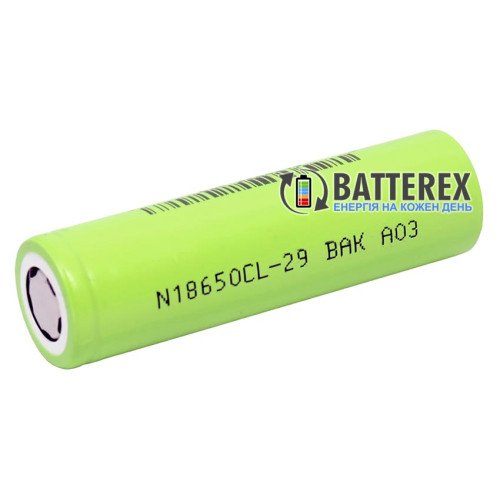 18650 BAK N18650CL-29 2900mAh 3.6V 8/12A без защиты
