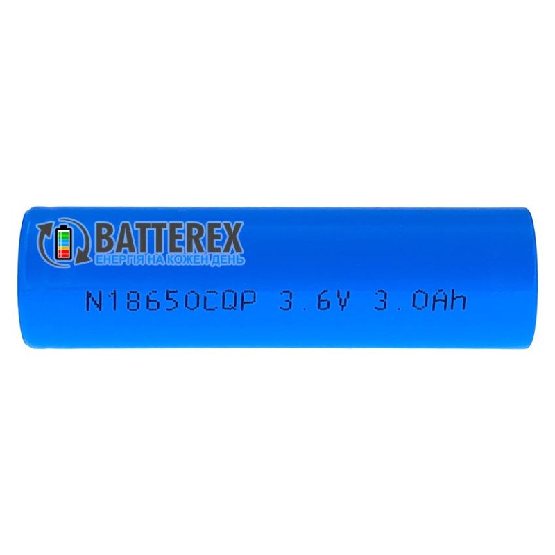 Акумулятор високотоковий 18650 BAK N18650CQP 3000mAh 3.6V 30A - постійний струм до 20A