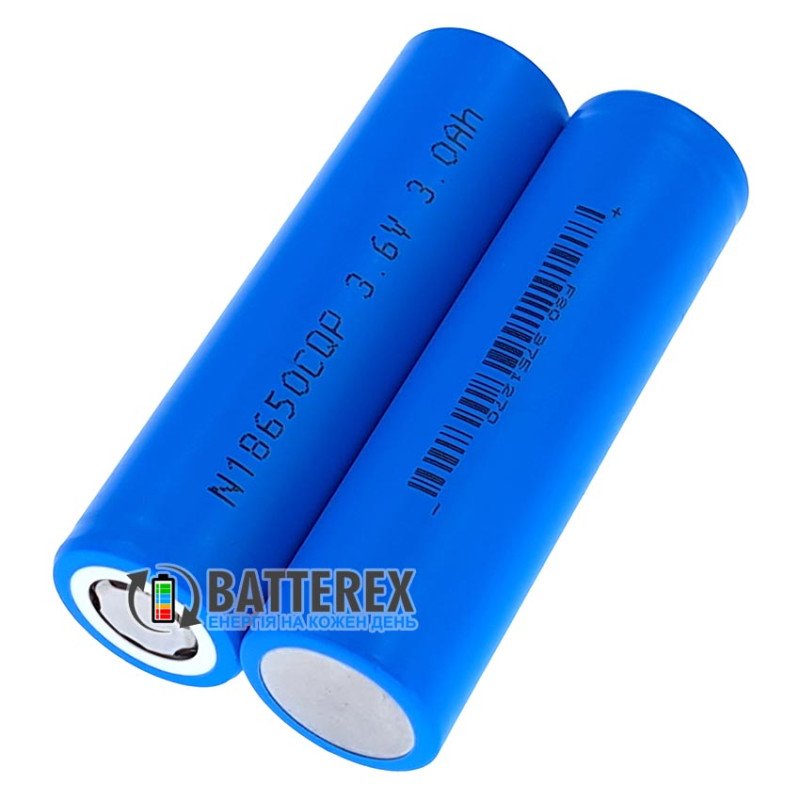 Акумулятор високотоковий 18650 BAK N18650CQP 3000mAh 3.6V 30A - постійний струм до 20A