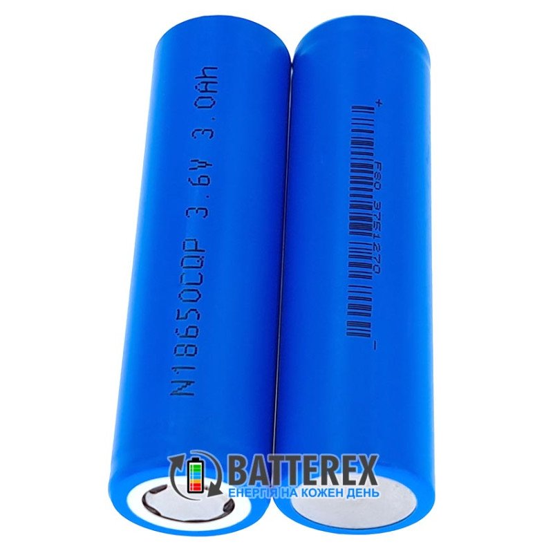 Акумулятор високотоковий 18650 BAK N18650CQP 3000mAh 3.6V 30A - постійний струм до 20A
