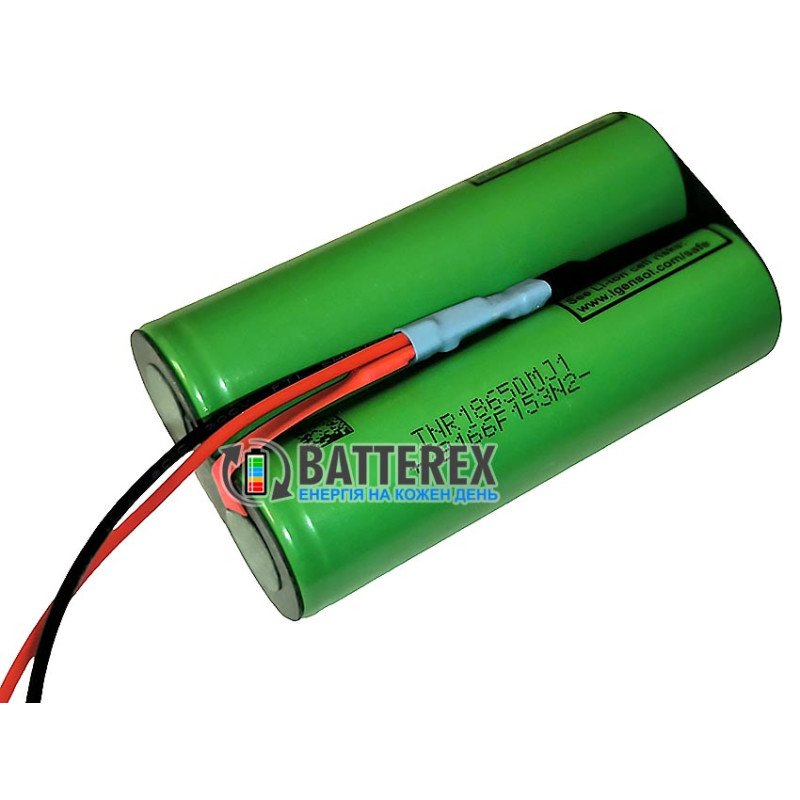 Акумуляторна збірка 1S2P 3.7V 7000mah із платою BMS із 2 акумуляторів 18650 LG MJ1 3500mah, силіконові дроти, термоусадка, для музичної колонки, для ліхтаря