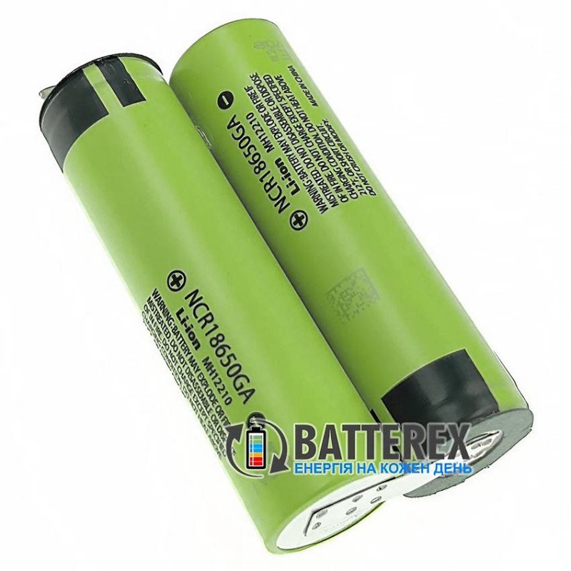 Сборка 18650 2S 7.4V 3500mah на базе аккумуляторов 18650 Panasonic NCR18650GA 3500mah 10А