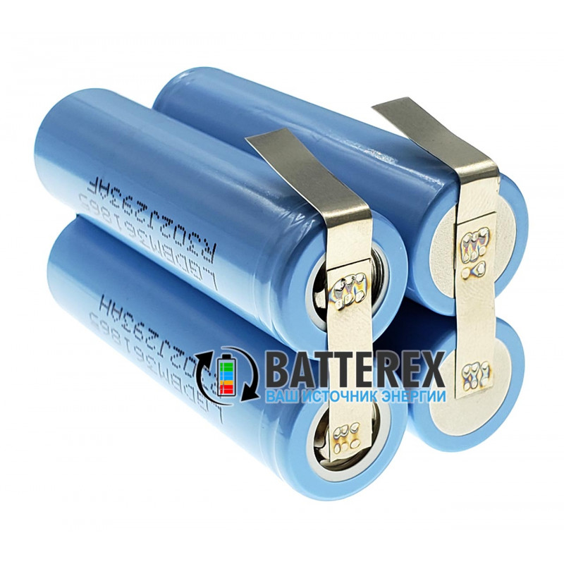 Сборка 2S2P 8.4V 7200mah из 4х аккумуляторов 18650 Samsung LG M36 3600mah 10A