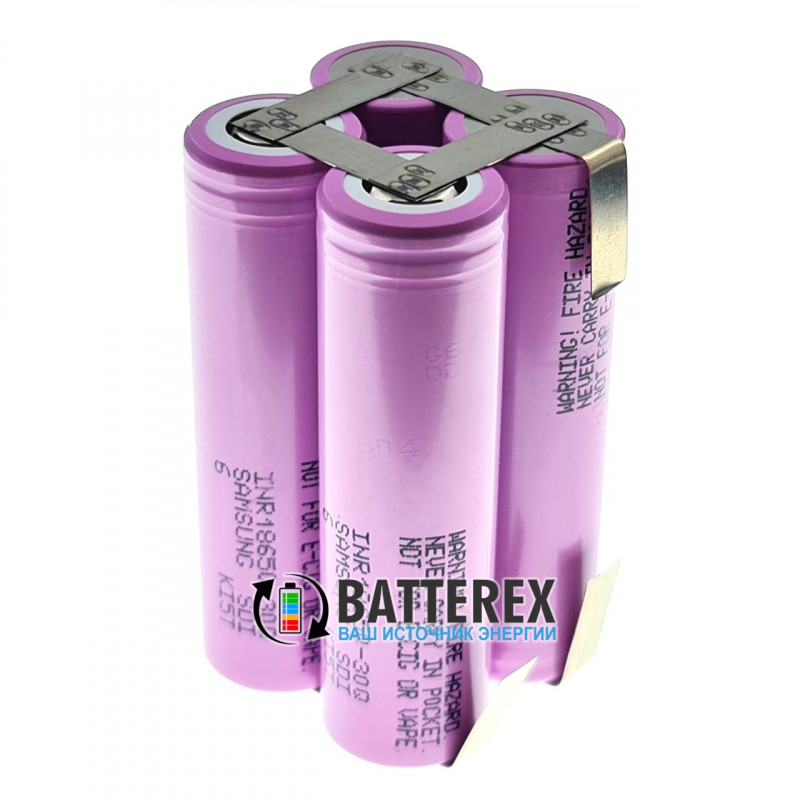 Збірка 2S2P 8.4V 6000mah з 4х акумуляторів 18650 Samsung 30Q 3000mah