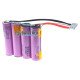 Батарея 2S2P 8.4V 7000mah із дротами та конектором із 4х акумуляторів 18650 Samsung INR 35E 3500mah для роутера, ДБЖ