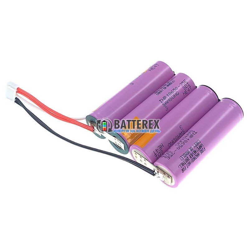 Батарея 2S2P 8.4V 7000mah із дротами та конектором із 4х акумуляторів 18650 Samsung INR 35E 3500mah для роутера, ДБЖ