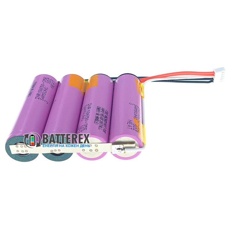 Батарея 2S2P 8.4V 7000mah із дротами та конектором із 4х акумуляторів 18650 Samsung INR 35E 3500mah для роутера, ДБЖ