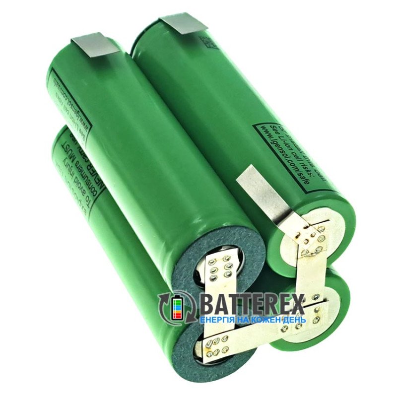 Акумуляторна збірка 2S2P 8.4V 7000mah із 4х акумуляторів 18650 LG INR MJ1 3500mah 10A