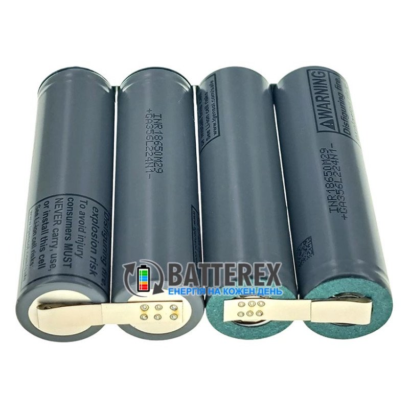 Збірка 2S2P 8.4V 5700mah із 4х акумуляторів 18650 LG INR18650 M29 2850mah для роутера, безперебійника