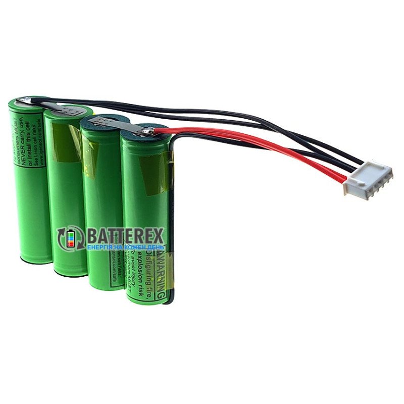 Збірка 2S2P 8.4V 7000mah із дротами та конектором 5-pin із 4х акумуляторів 18650 LG INR18650 MJ1 3500mah для UPS, ДБЖб роутера, безперебійника