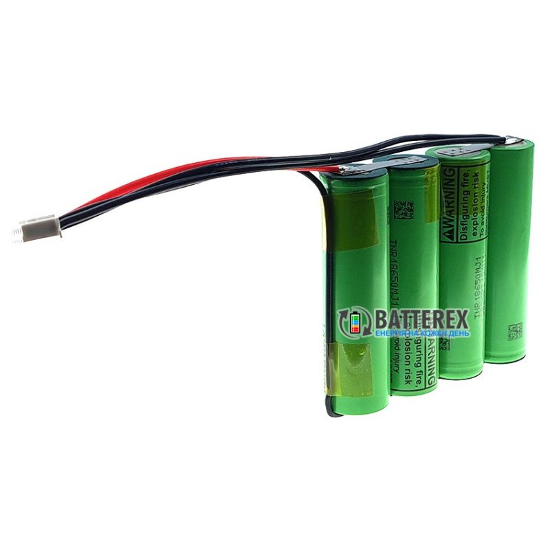 Збірка 2S2P 8.4V 7000mah із дротами та конектором 5-pin із 4х акумуляторів 18650 LG INR18650 MJ1 3500mah для UPS, ДБЖб роутера, безперебійника