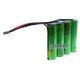 Збірка 2S2P 8.4V 7000mah із дротами та конектором 5-pin із 4х акумуляторів 18650 LG INR18650 MJ1 3500mah для UPS, ДБЖб роутера, безперебійника