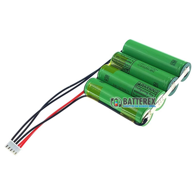 Збірка 2S2P 8.4V 7000mah із дротами та конектором 5-pin із 4х акумуляторів 18650 LG INR18650 MJ1 3500mah для UPS, ДБЖб роутера, безперебійника