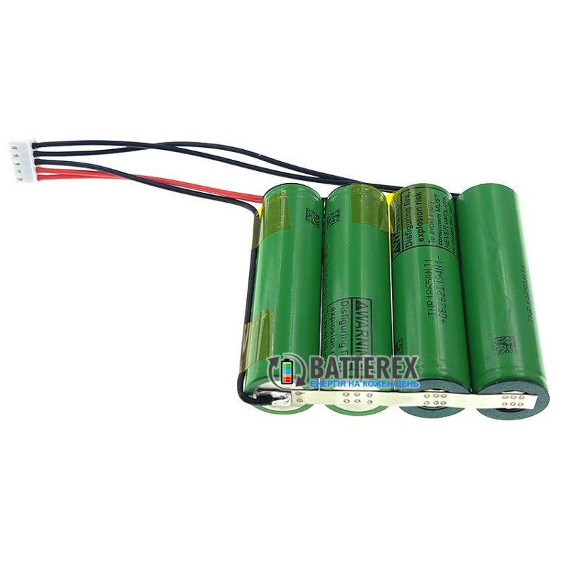 Збірка 2S2P 8.4V 7000mah із дротами та конектором 5-pin із 4х акумуляторів 18650 LG INR18650 MJ1 3500mah для UPS, ДБЖб роутера, безперебійника