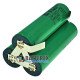Збірка 3P1S 3.6-4.2V 7500mah із 3х акумуляторів 18650 Samsung 25R 2500mah 20A, паралельне з'єднання акумуляторів, трикутна форма