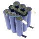 Аккумуляторная сборка 3S3P 11.1-12.6V 30A 10200mah из 9 аккумуляторов 18650 BAK N18650CP-34E 3400mah