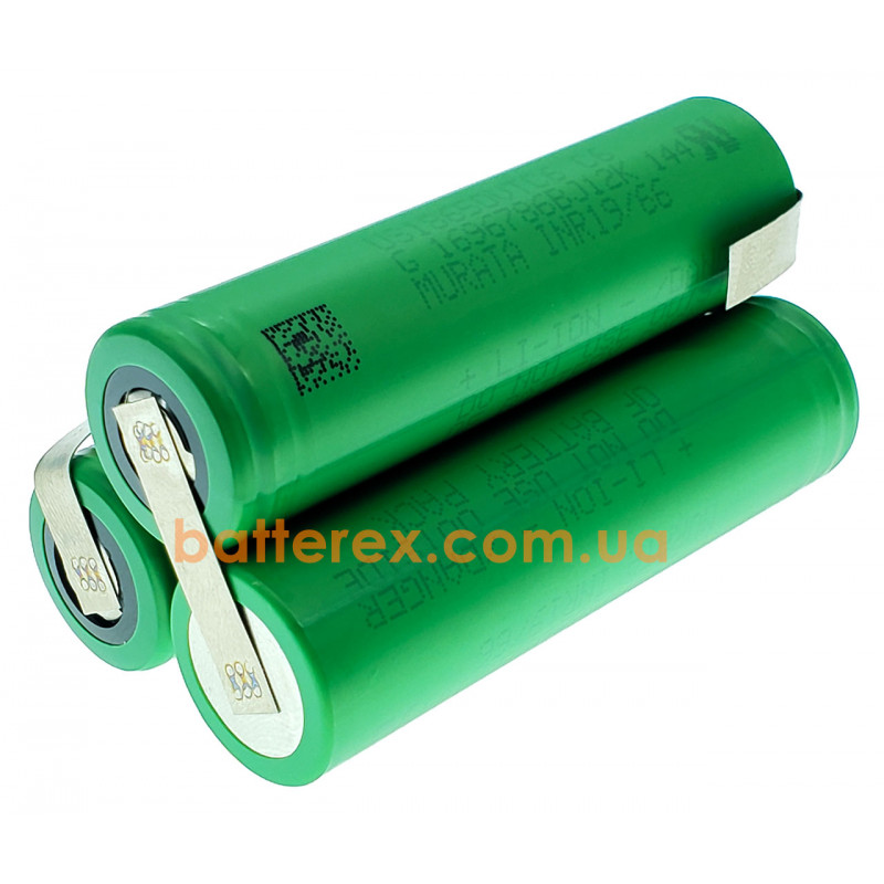 Сборка 11.1В из 3х аккумуляторов 18650 Sony/Murata VTC6 3120mah для шуруповёрта