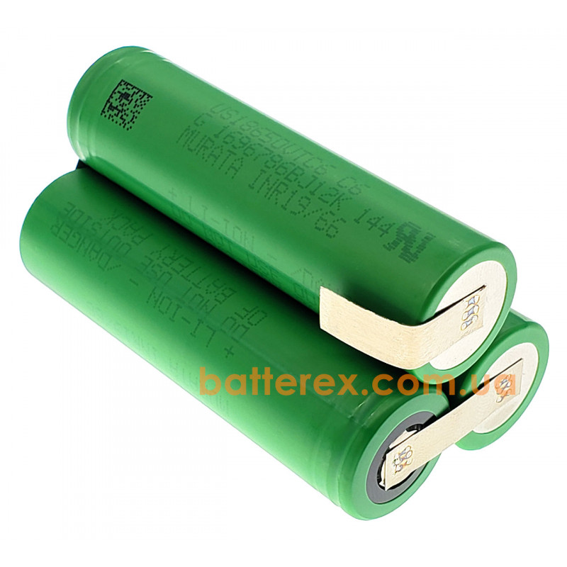 Сборка 11.1В из 3х аккумуляторов 18650 Sony/Murata VTC6 3120mah для шуруповёрта