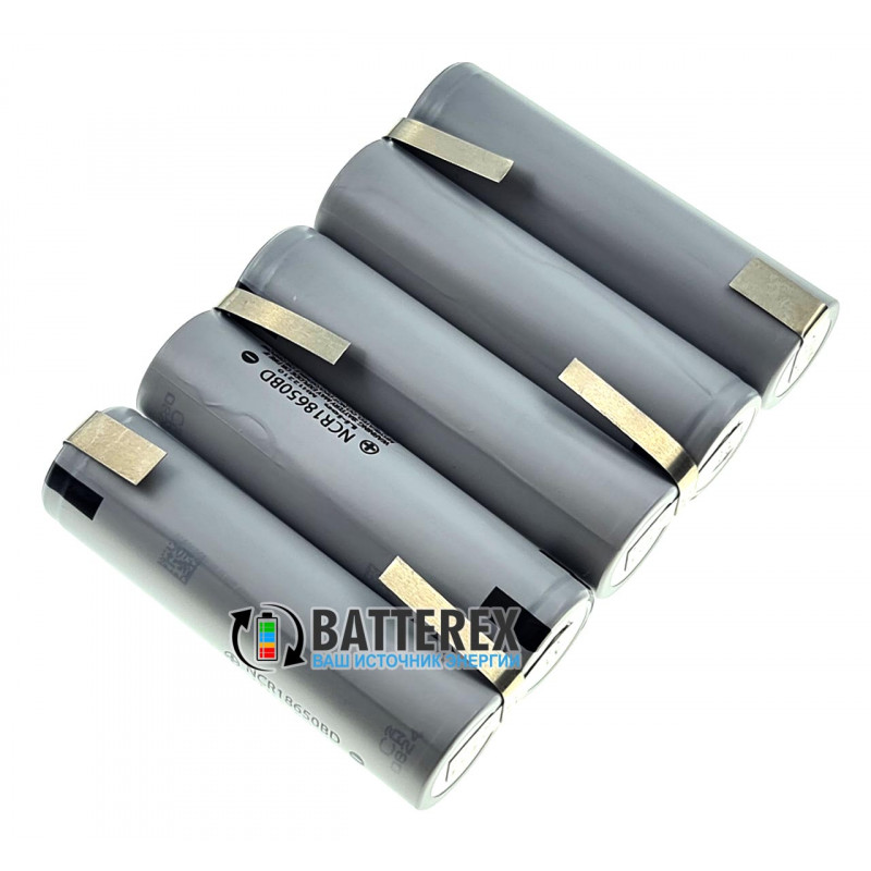 Аккумуляторная сборка 18650 5S 18.5 - 21V 3200mah 10A из 5 аккумуляторов 18650 Panasonic NCR18650BD 3200mah