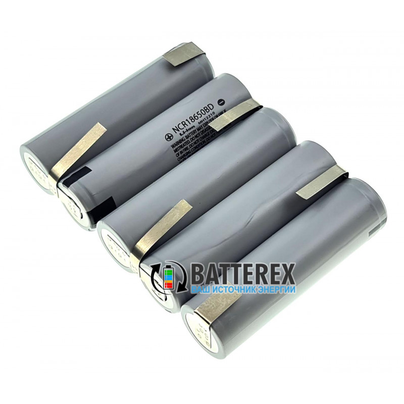 Аккумуляторная сборка 18650 5S 18.5 - 21V 3200mah 10A из 5 аккумуляторов 18650 Panasonic NCR18650BD 3200mah